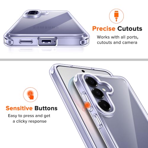 Image of ivoler 3-in-1 Case for Samsung Galaxy S26 Plus 6.7 inch, Clear