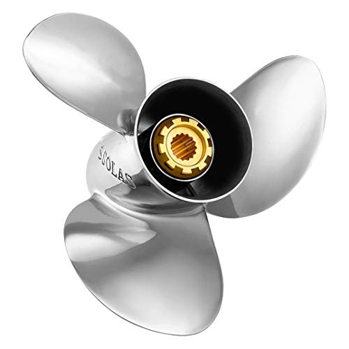 SOLAS 3432-130-19 Prop Yamaha Parsun 13'' 19'' Pitch 3 Blade Propeller Left SS