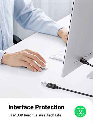 Ugreen Usb Extender, Usb 3.0 Extension Cable Male To Female Usb Cable High-Speed Data Transfer Compatible With Webcam, Gamepad, Usb Keyboard, Mouse, Flash Drive, Hard Drive, Oculus Vr, Xbox 3 Ft #TOP3
