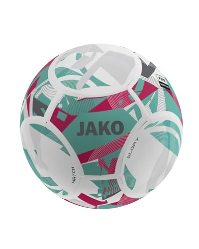 Jako Balles Glory Blanc/Rouge Rubis et Gris Cool, 5
