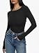 Discover Why a Classic Black Bodysuit Is the Secret to Looking Put-Together 24/7 11 REORIA Women's Boat Neck Long Sleeve Bodysuit Basic Going Out Body suits Tops 2025 Black Large