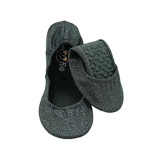 Ballet Slippers for Women | Foldable Ballerina Shoes for Purse with Heels Bag and Hair Bow | Comfortable for Travel Concert, Stylish Evening Dress | Stretchy for Wide Width and Narrow Feet2