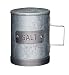 Produktbild KitchenCraft Industrial Kitchen Salzstreuer aus verzinktem Stahl im Vintage-Look, 10 cm, mit Metall Etikett, robustem Seitengriff und Silikonstopfen