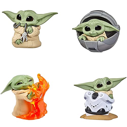 Roniavl 4-Pack Yoda Gifts,2.2-Inch Yoda Doll,Child Yoda Toy cover