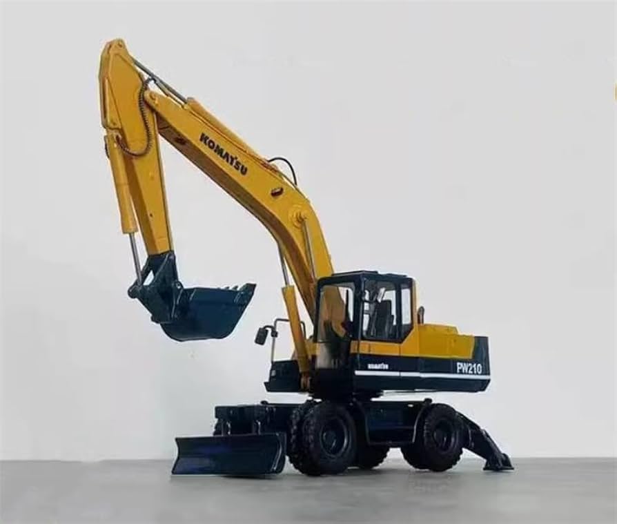 ミニカー 1/50 PC210-10 掘削機 バケット 青いハンマー ミニカー