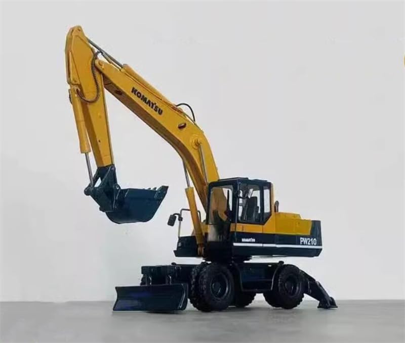 ミニカー 1/50 PC210-10 掘削機 バケット 青いハンマー ミニカー 1/50