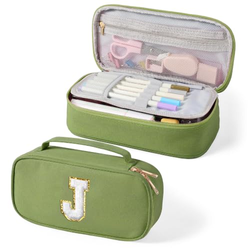 Image of YOOLIFE Initial Bag, Personalized Birthday Gifts, Green (J)