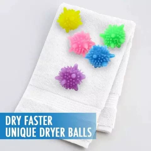 NISHIV Silicone Washing Machine Laundry Balls Dryer Laundry Ball for Household Cleaning Washing Machine Clothes Softener (Random Color 10 Pcs) 2