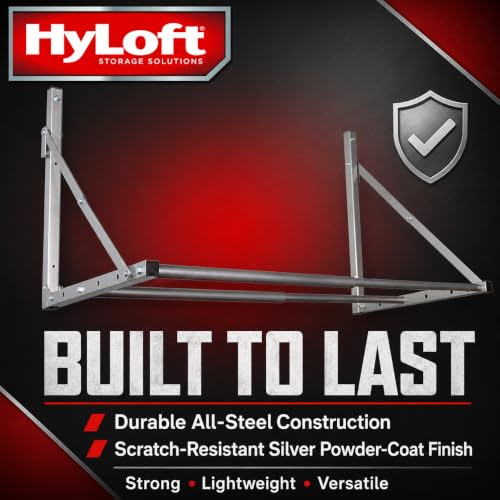 Image of HyLoft Wall-Mounted Folding Tire Storage Loft Rack