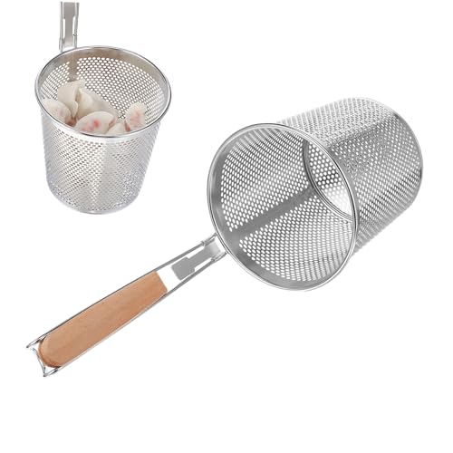 GALPADA Colador de Cocina Inoxidable Mango de Fina para Fideos y Pasta Escurridor para Uso Diario y Restaurantes