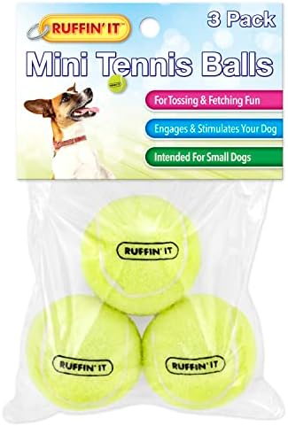 Miniatura 4 de Pelotas de tenis pequeñas, juguete para perros de tamaño pequeño para parque, hogar o playa, paquete de 3