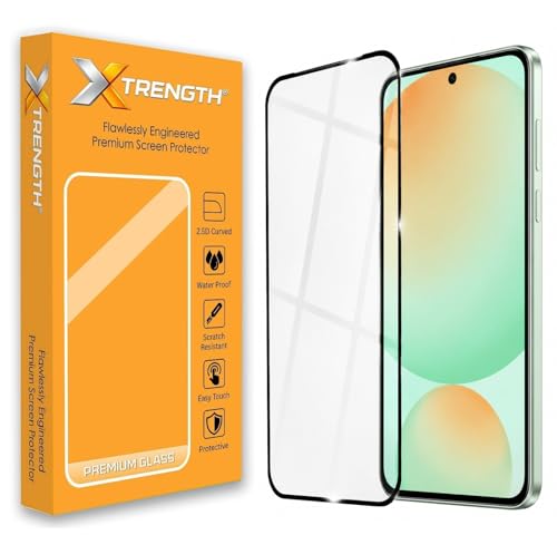Image of Tempered Glass for Samsung Galaxy S24 FE, A36 and Galaxy A56 (6.7 Inch) with Installation Kit | 9H Edge to Edge Screen Protector | Anti Scratch
