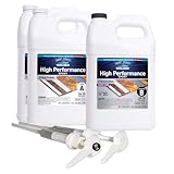 TotalBoat High Performance Epoxy Kit, Crystal Clear Marine Grade Resin and Hardener for Woodworking, Fiberglass and Wood Boat Building and Repair (2 Gallon, Slow)