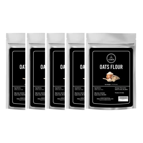 Naturevibe Botanicals Oats Flour 5Lbs Barley Flour 1Lb And Peanut Flour 2Lb | Flours Combo #TOP1