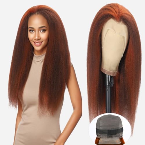 Kinkycurly Wig Human Hair 13x4 Curly Lace Front Wig Human Hair With Baby Hair Pre Plucked 4/350 Colored HD Lace Glueless Wigs Human Hair For Women 180 Density