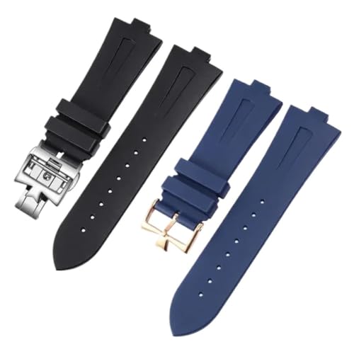 Bracelet montre caoutchouc 25mm pour Vacheron Constantin Overseas