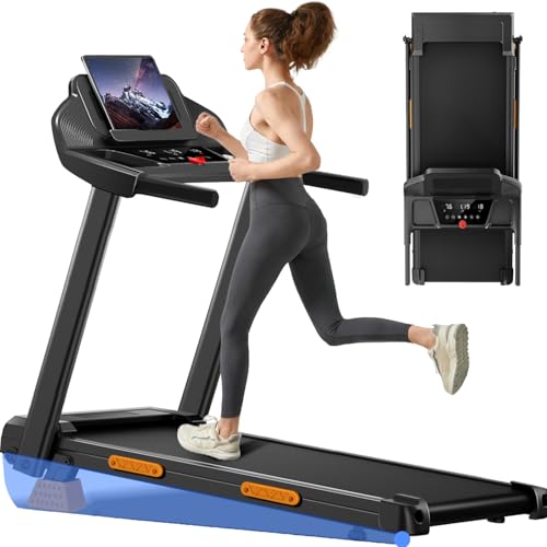 UMAY Tapis Roulant Salvaspazio con Inclinazione 15%, Tapis Roulant Elettrico...