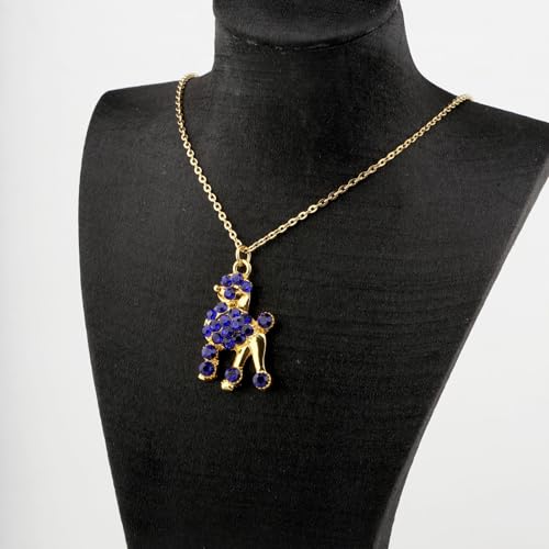 Image of CENWA Sorority Gifts Pretty Poodle Rhinestone Brooch Pin /Necklace Greek Sorority Jewelry for Women