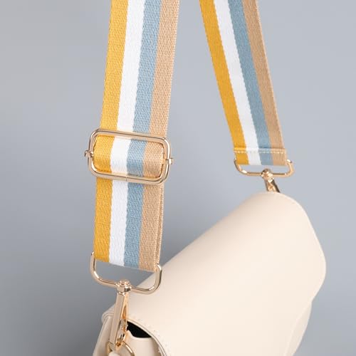 Image of chushui Woven Stripe Purse Straps,Replacement Crossbody Wide Shoulder Adjustable Strap for Bag Handbags