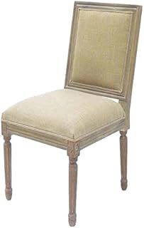 Better & Best Silla de Comedor tapizada, con Respaldo Recto, Color Madera Natural, Topo, 47.5x49x98 cm