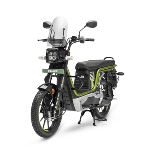 Image of Kinetic Green E-Luna X3 Prime Electric Scooter with charger - Sparkling Green - Ex-Showroom