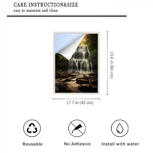 Vinilo decorativo para ventana naturaleza 17.7x23.6 pulg miniatura 2