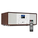Audizio Avola - DAB+ Radio Internetradio mit CD Player | WLAN Internet Radio, Bluetooth & FM |...
