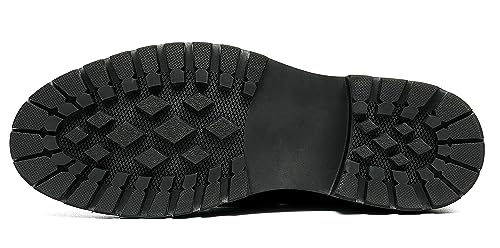 Santimon Men's Loafers Slip Ons Dress Casual Tassel Shoes Genuine Leather Thick-Soled Penny Loafer Formal Business Fashion Prom Wedding Tuxedo Shoes for Men4