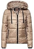 moncler jacke taupe Cecil Steppjacke mit Kapuze und Volumenkragen