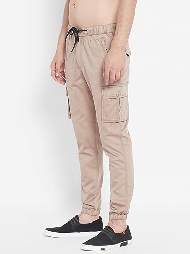 Image of SAPPER Men's Slim Fit Cotton Joggers