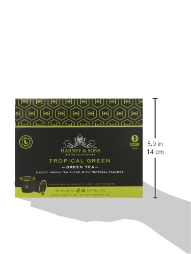 Harney And Sons Tropical Green Tea Capsules, 24 Count #TOP4