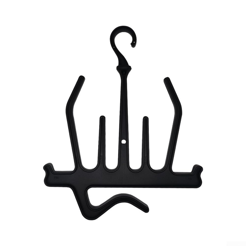 DAZZLEEX Cintre professionnel pour vêtements de plongée avec crochets pour combinaison de plongée, palmes, masque et tuba - Noir, jaune, bleu (noir)