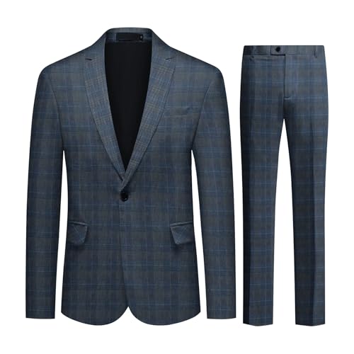 Costume homme 2 pièces slim fit Allthemen à carreaux chic