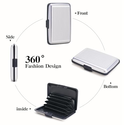 Image of Women Credit Cards Holder,RFID Blocking Protection Aluminum Metal Wallet for Men Women Business Card Holder