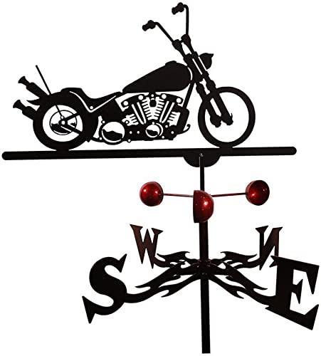 Veleta de metal para motocicleta, decoración de jardín, regalo para techo, 35 x 50 cm