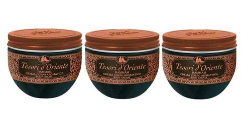 3x tesori d Oriente Vaso Crema Corpo Hammam Körpercreme tiegel 300ml