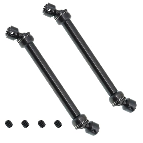 2Pcs Treehobby Metal Drive Shaft CVD Drive Shaft Compatible with Axial SCX10 90046 AXI03007 TRX-4 Redcat Gen8 D90 TF2 1/10 RC Crawler Car (Size: 2pcs 112-152mm)