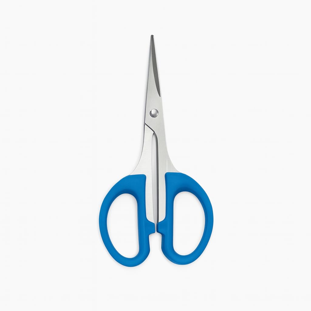Office Scissors (Pack of 2) – Multi Color (Color as Per Availability) – 115 mm (4.5 Inch) Stainless Steel Moustache, Nose Hair & Beard Cutting – Small Grooming Scissors for Men and Women – Durable-image-45