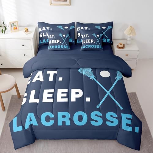 Image of Feelyou Lacrosse Comforter Set Queen Size 7 Piece for Kids Adults