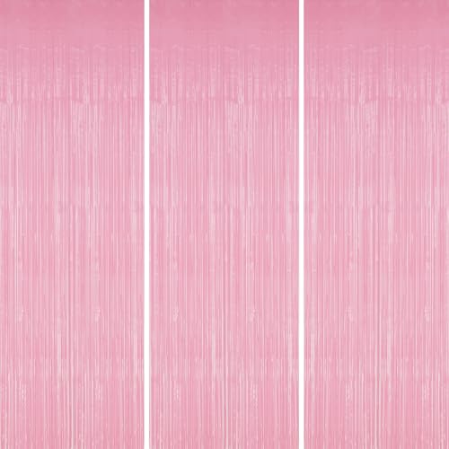 DECOCKRAT 3 Pack Foil Fringe Backdrop 3.3x8.2 FT miniatura 1