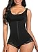 SHAPERX Body Reductor Mujer Fajas Reductoras Colombianas Shapewear Moldeadora Body Shaper Control de Abdomen Bodysuit Posparto, UK-SZ7200-Black-2XL