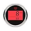 ELING Universal Digital Tachometer RPM REV Counter RPM with Hour Meter 52mm(2) 9-32V with Backlight
