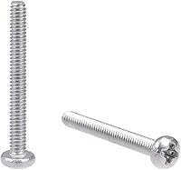 Vista 16 de uxcell Tornillos de máquina M2x3mm Pan Phillips Tornillo de cabeza cruzada 304 pernos de sujeción de acero inoxidable 60 piezas