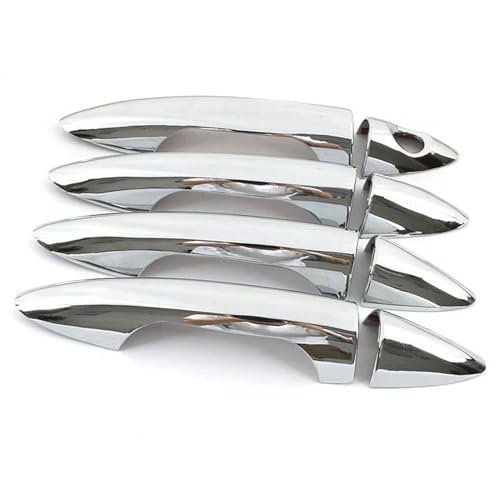 Pegatinas de manija exterior para Hyundai Solaris y Verna I25 2012-2016 en plata elegante