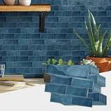 HORIWE 3D Ziegelsteinstil Fliesenaufkleber 10 Stück Wandfliese Aufkleber Verdickte Selbstklebende Fliesen Tapete Wasserdicht Wandaufkleber für Küche,Bäder,Schrank,Möbel,Tisch