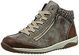 trendige Optik Rieker Damen L5223-24 Hohe Sneaker, Braun (Brandy/Cigar/Terra 24), 41 EU