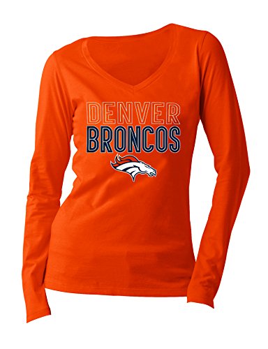 A-Team Apparel NFL Women's Long Sleeve V Neck Jersey