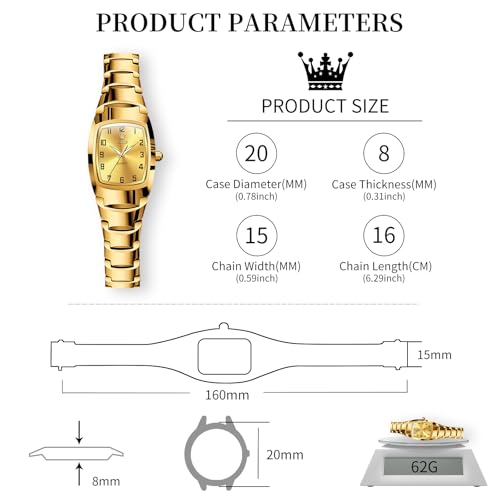 Image of OLEVS Watch Women Luxury Stainless Steel Small Wrist Dress Waterproof Analog