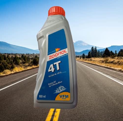 Zoomol 4T SAE 20W - 40 API SL Bike Engine Oil (900 ML) : Amazon.in