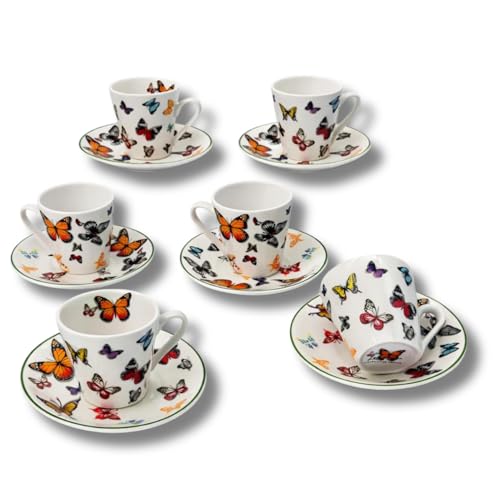 [PAUSA CON STILE]: Un servizio da caffè dal design romantico e luminoso, ideale per gustare l’espresso con stile e rendere speciale ogni pausa caffè. Porcellana di alta qualità.